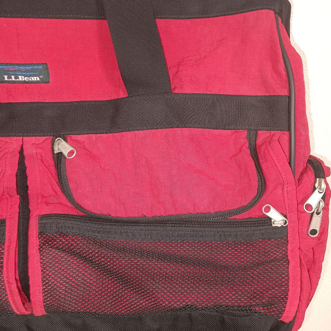 L.L.Bean ボストンバッグ赤 90s エルエルビーン