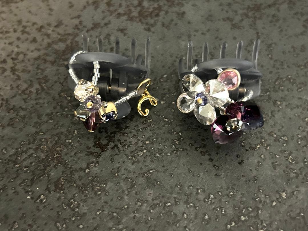 コンプレックスビズ クリスタルブルーム　ホイップクリップ２個セット　証明書あり