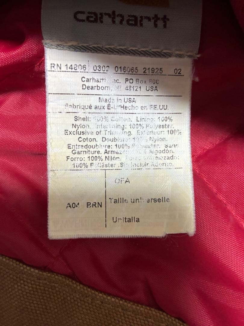Carharttサンタフェジャケット USA製 L Tall 稀少なフード付き