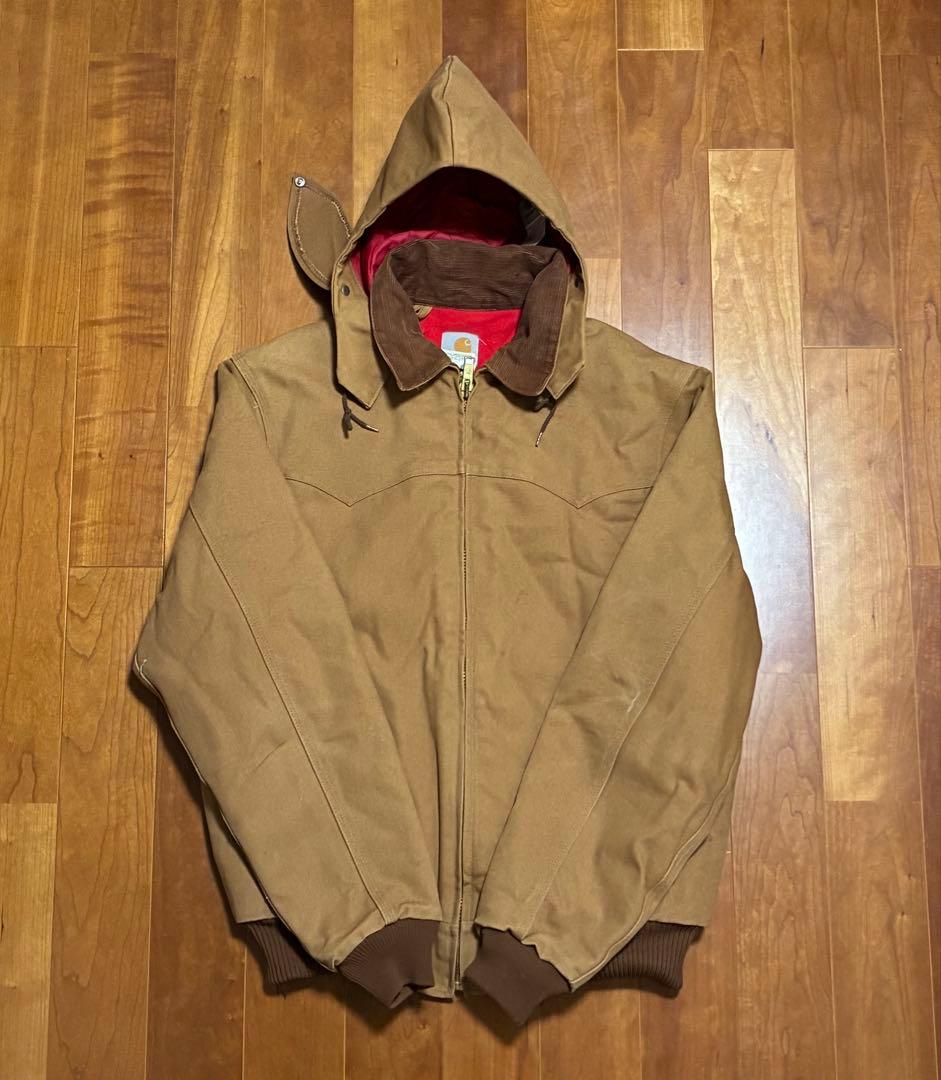 Carharttサンタフェジャケット USA製 L Tall 稀少なフード付き