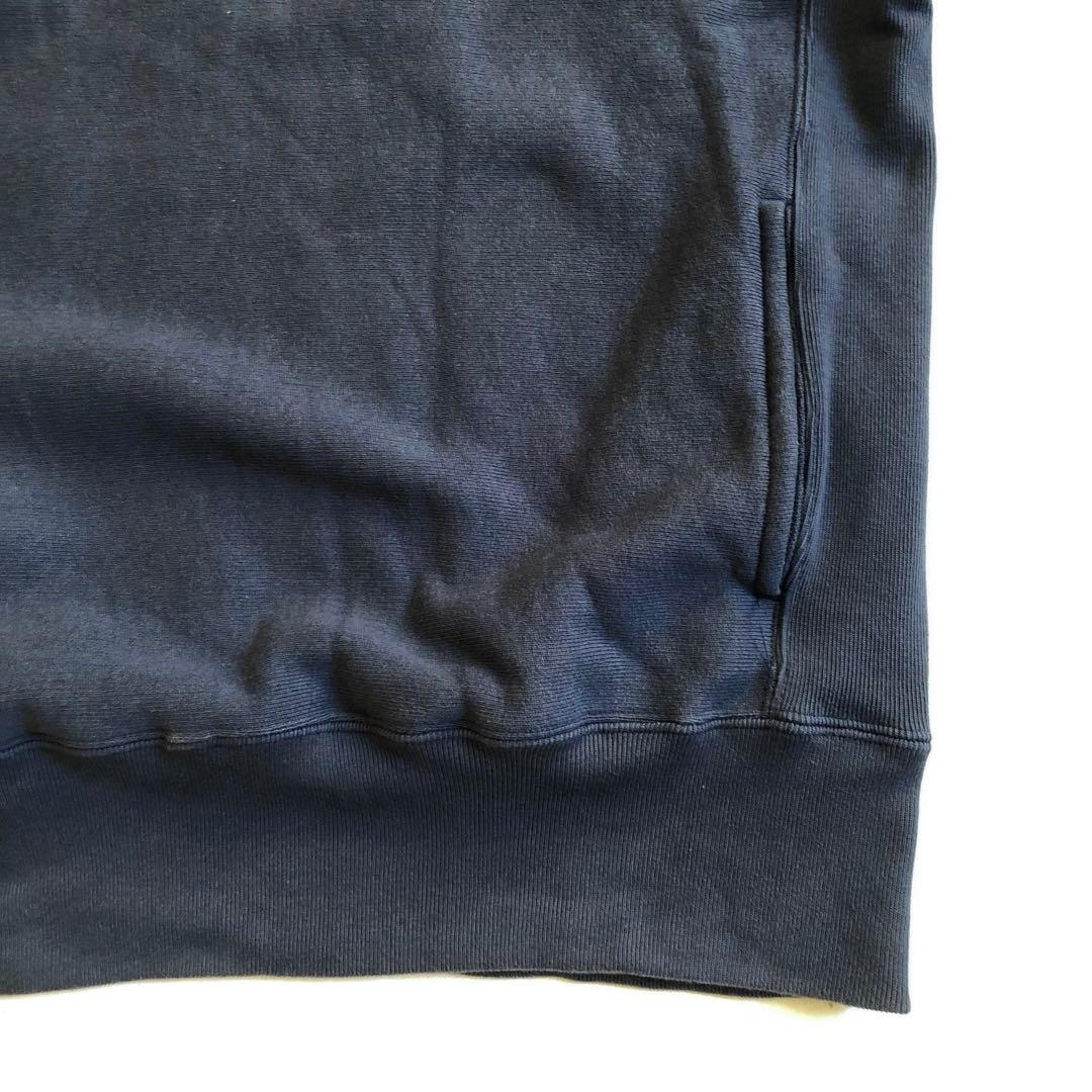 Champion×BEAMS 別注 ハーフジップ スウェット 裏起毛 青タグ