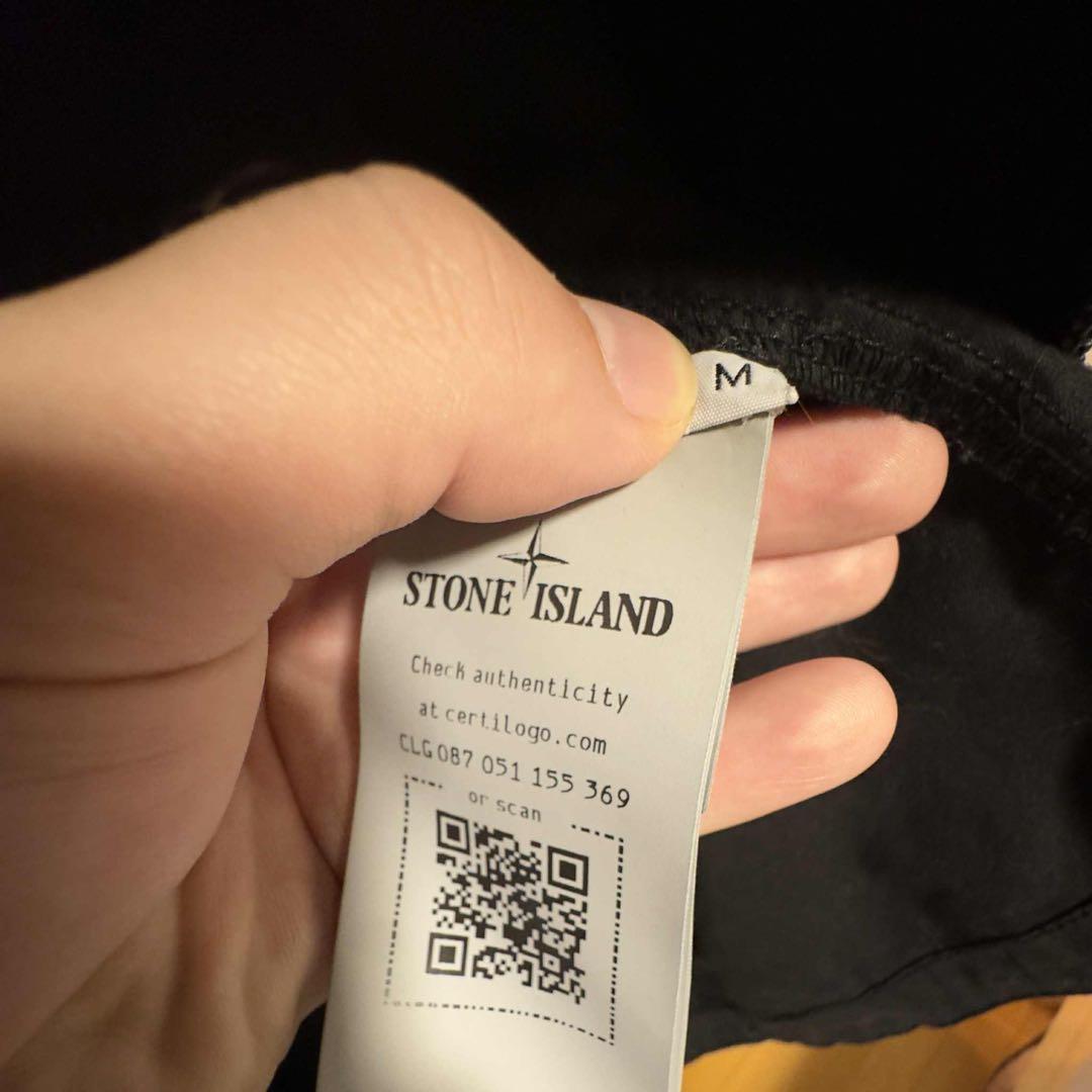 Stone  ブラックナイロンジャケット