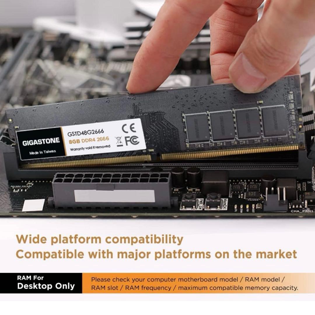 【メモリ DDR4】GIGASTONE 8GBx4枚 (32GB)