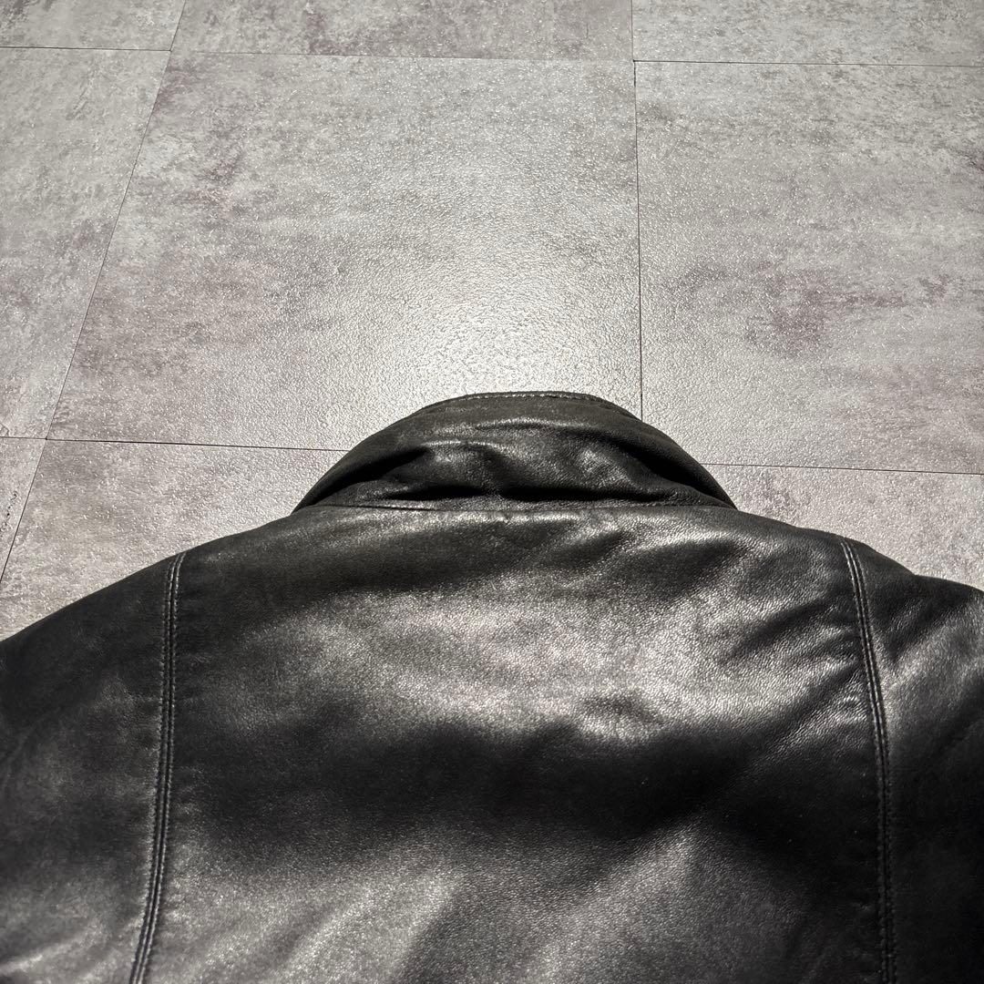 Special 80s Eddie Bauer レザーダウンジャケット　短丈　黒