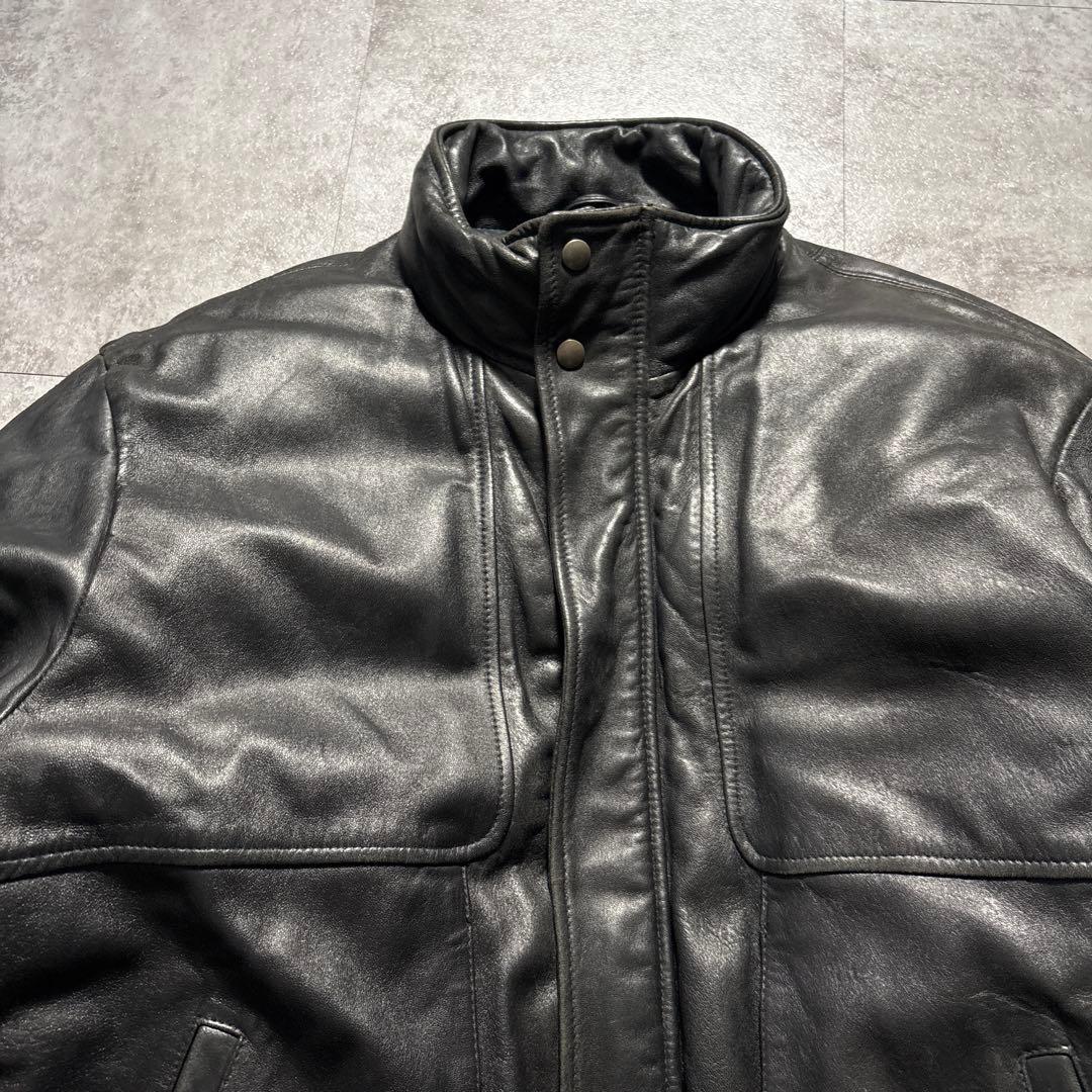 Special 80s Eddie Bauer レザーダウンジャケット　短丈　黒