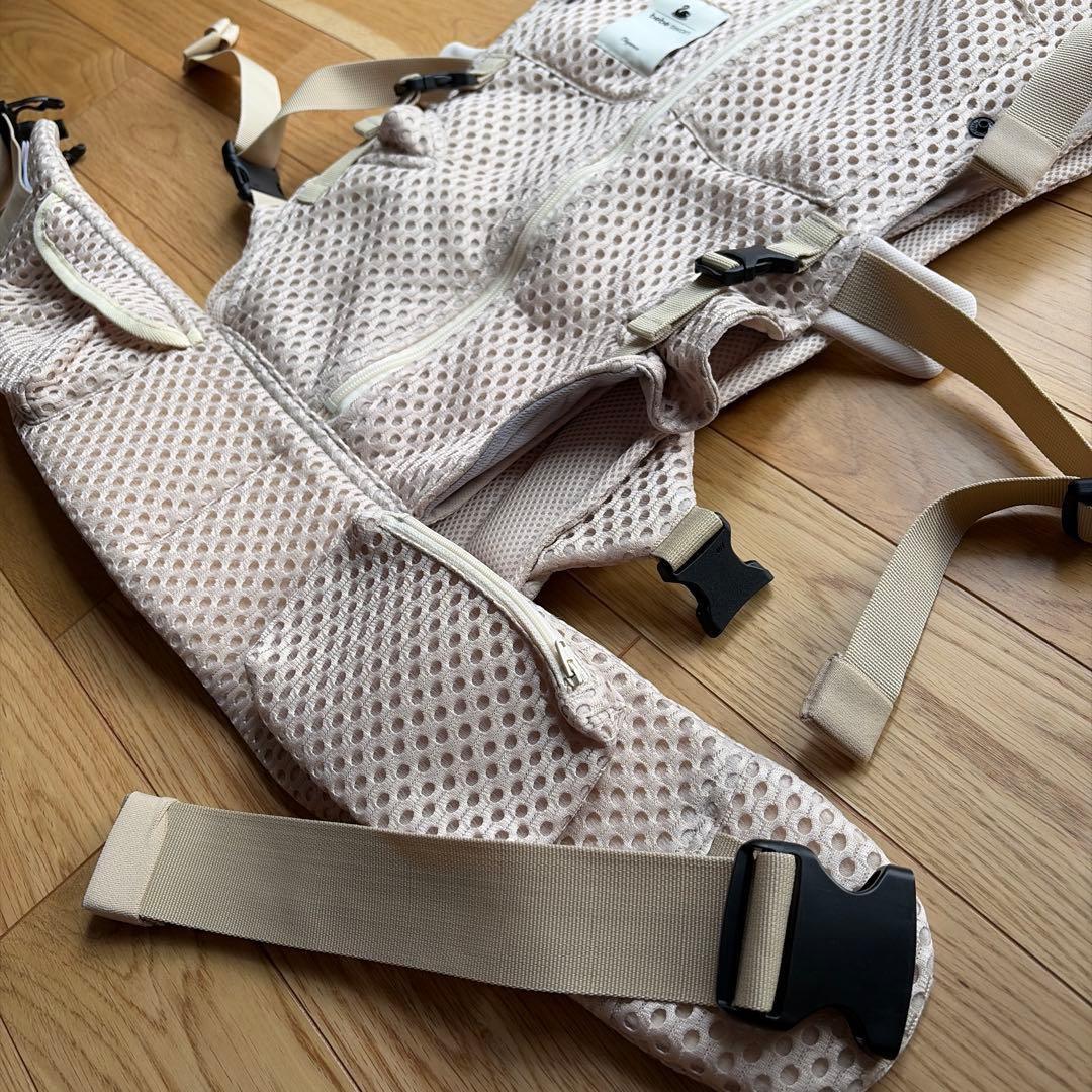 抱っこ紐 べべスワン（サンドベージュ）エコバッグ付き