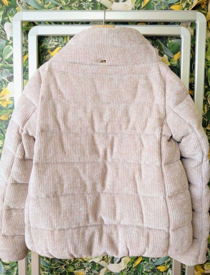 g*n様 再値下げ♪ 新品タグ付 ヘルノ ベロア調ダウンジャケット 38 ベージ