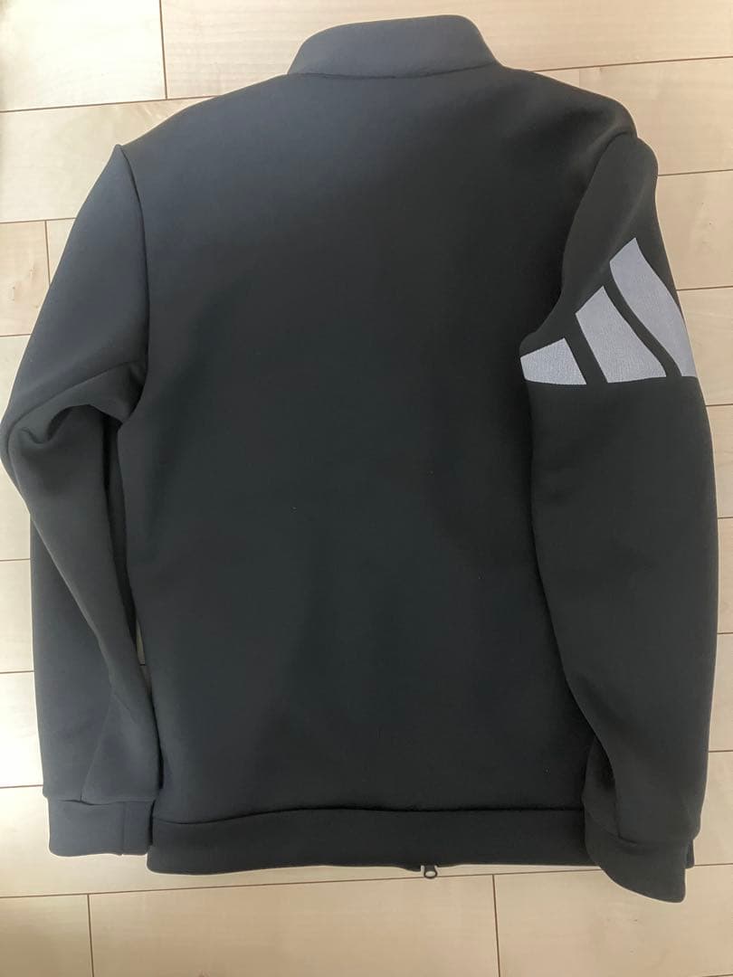 ブラック　秋冬 アディダス ゴルフウェア WL549 ダンボールニット