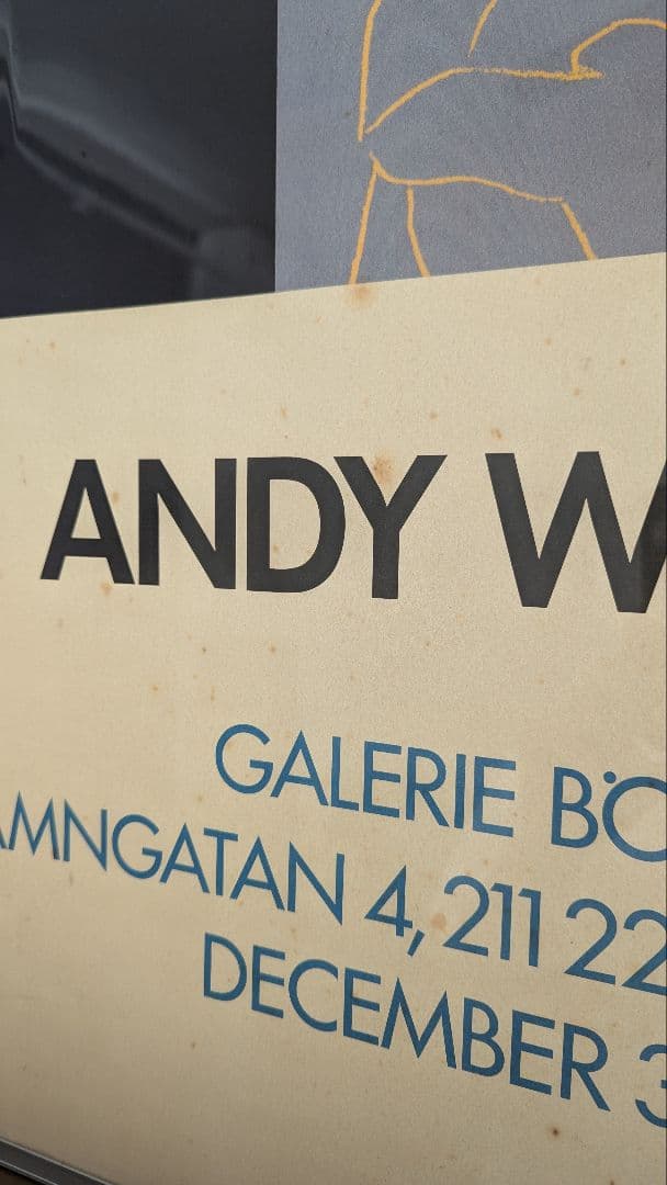アンディーウォーホル ビンテージ ポスター 額縁付き
