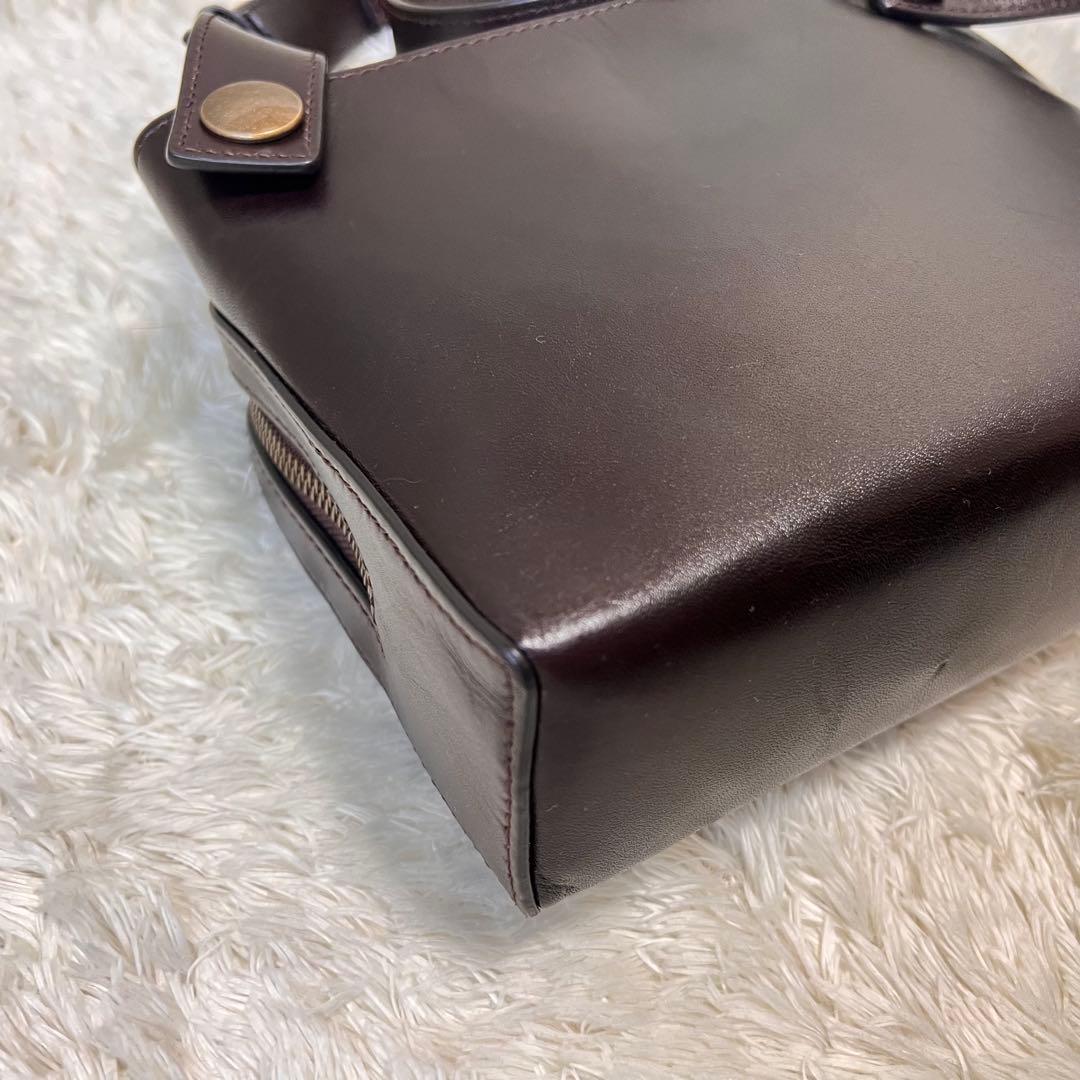 マザーハウス アンティークソラ2 ダークブラウン　ショルダーバッグ　ボディバッグ