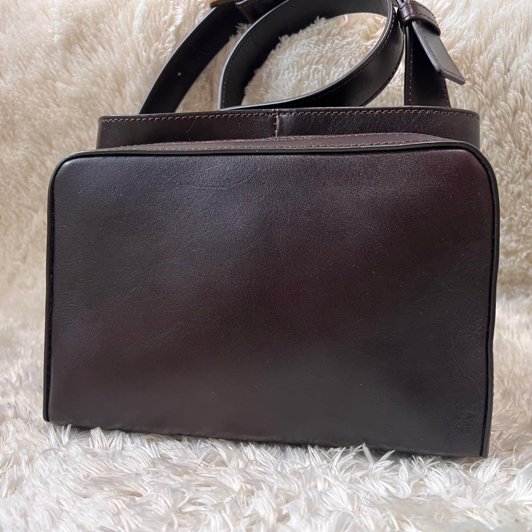 マザーハウス アンティークソラ2 ダークブラウン　ショルダーバッグ　ボディバッグ