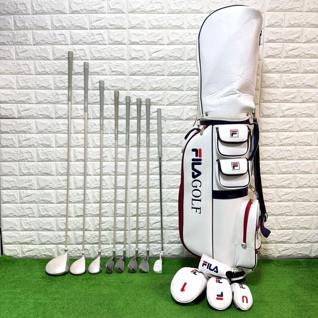 ゴルフセット　美品　FILA レディース　右打ち　ラウンド仕様　飛距離抜群　良好