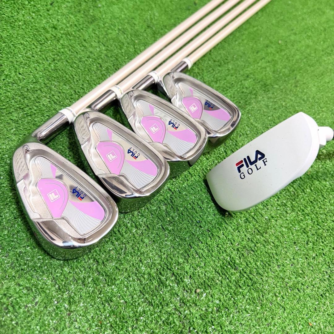 ゴルフセット　美品　FILA レディース　右打ち　ラウンド仕様　飛距離抜群　良好