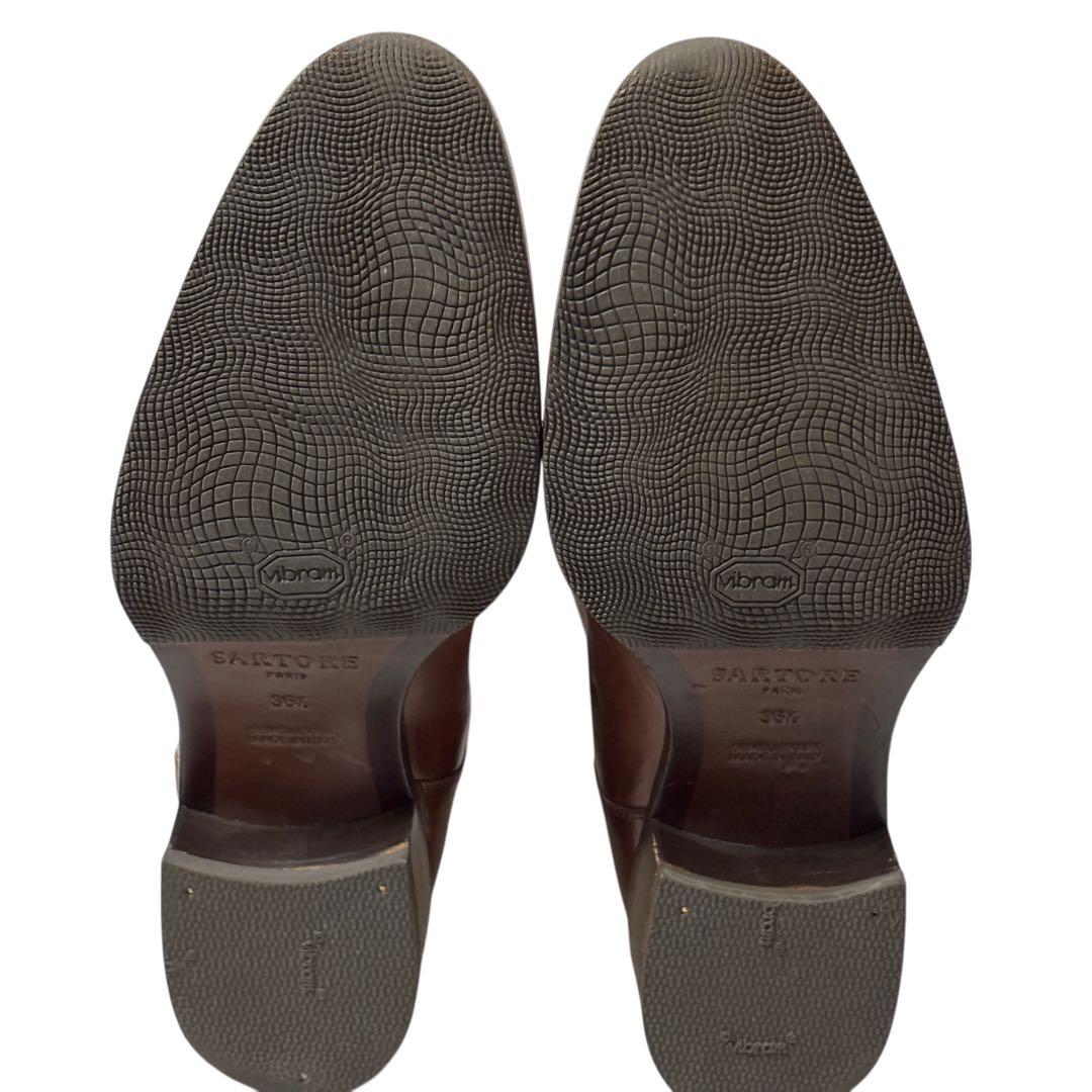 【美品】SARTORE サルトル　バックジップ　ジョッキーブーツ　23.5