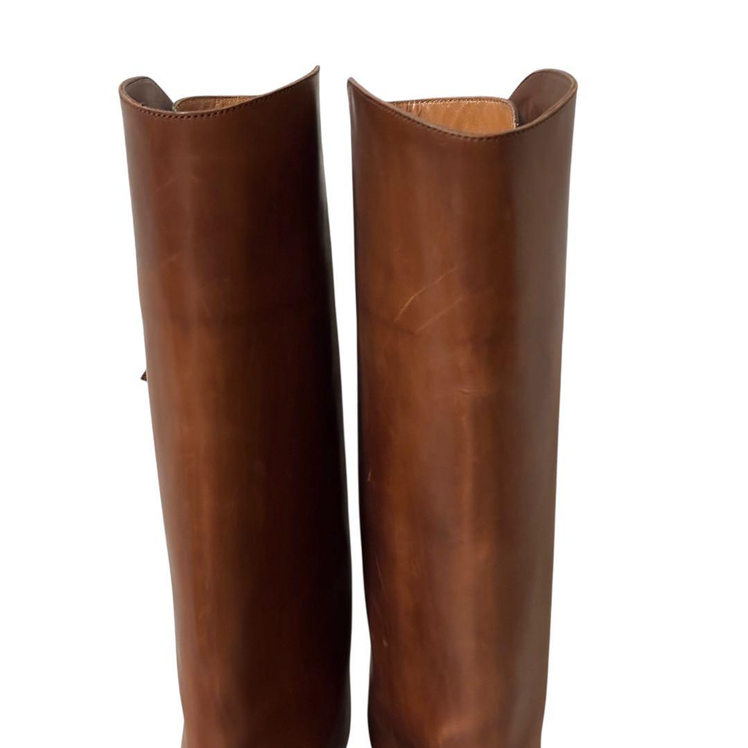 【美品】SARTORE サルトル　バックジップ　ジョッキーブーツ　23.5