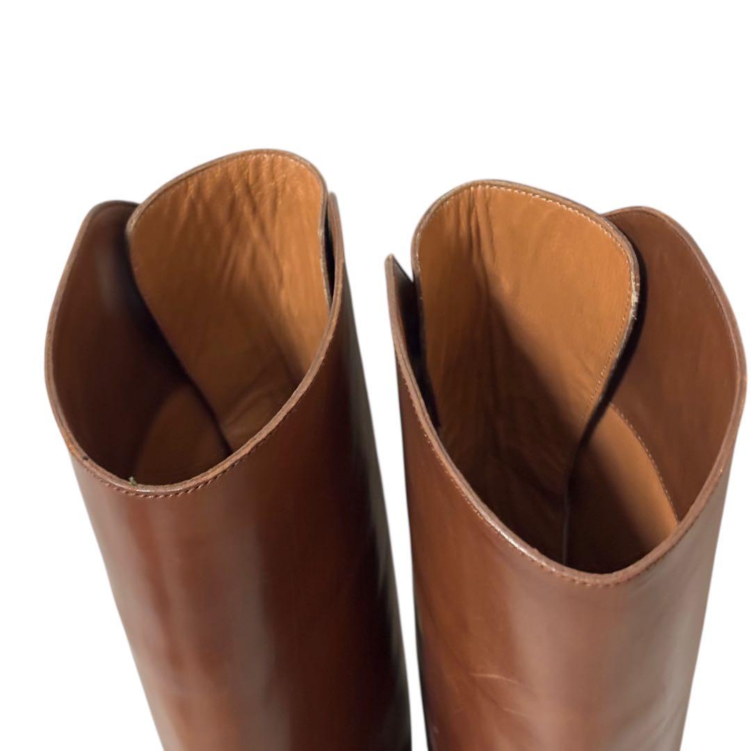 【美品】SARTORE サルトル　バックジップ　ジョッキーブーツ　23.5