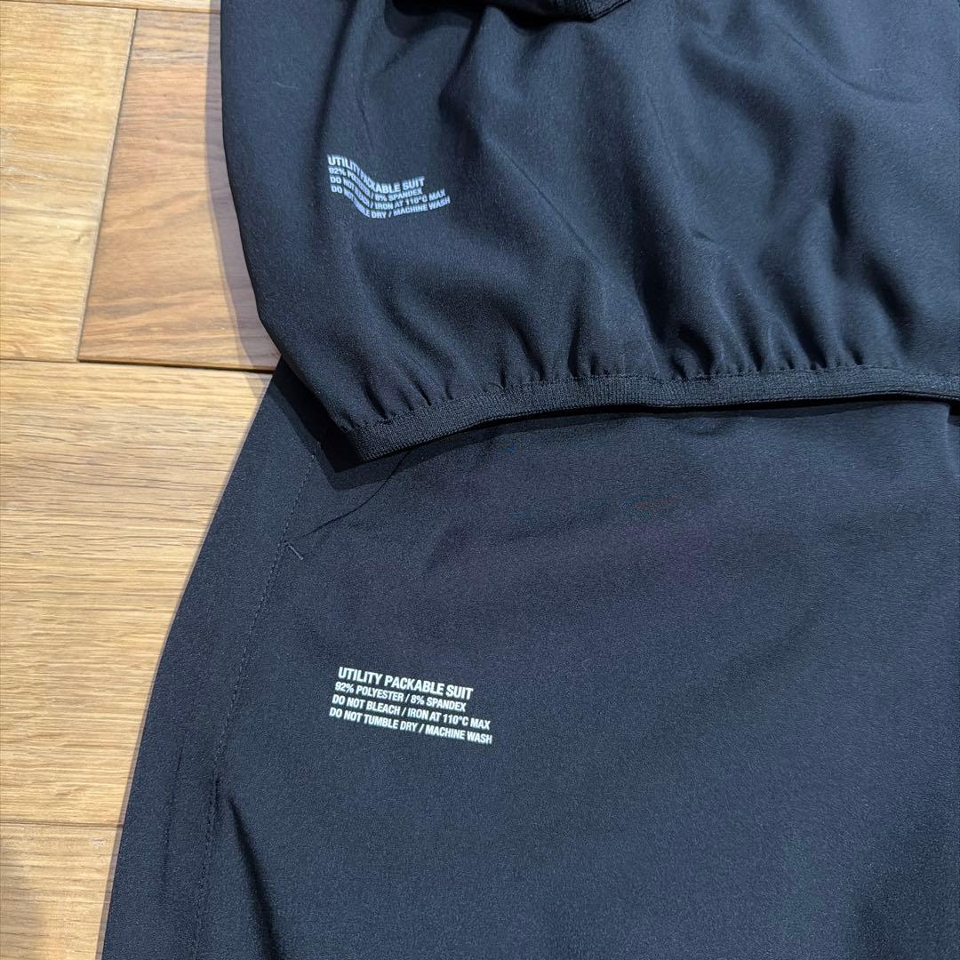 Fresh Serviceブラックナイロンジャケット・パンツセット