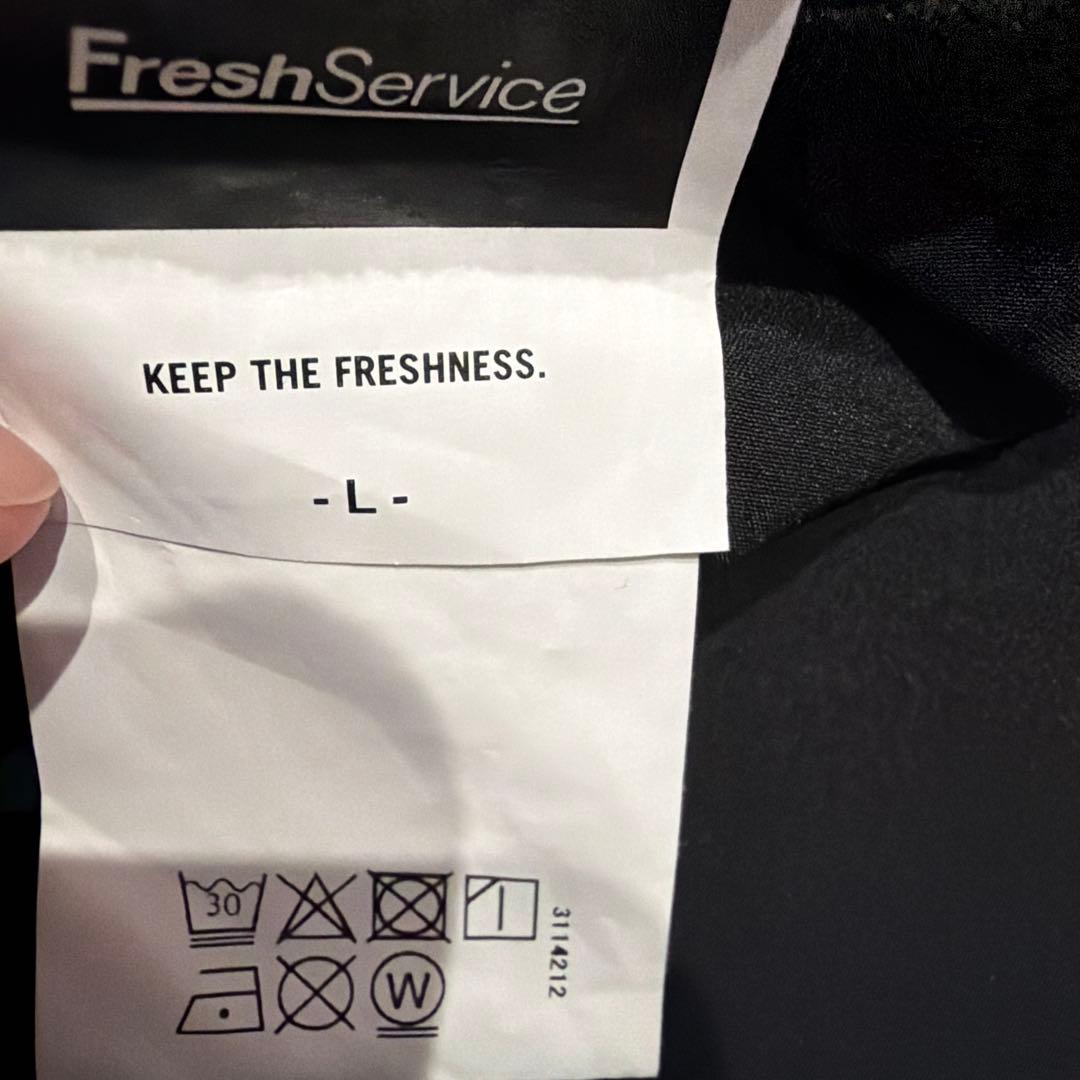 Fresh Serviceブラックナイロンジャケット・パンツセット
