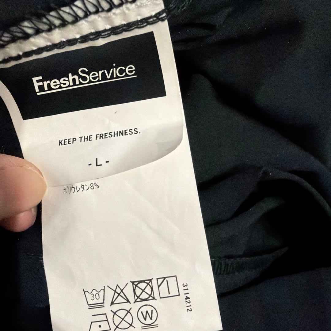Fresh Serviceブラックナイロンジャケット・パンツセット