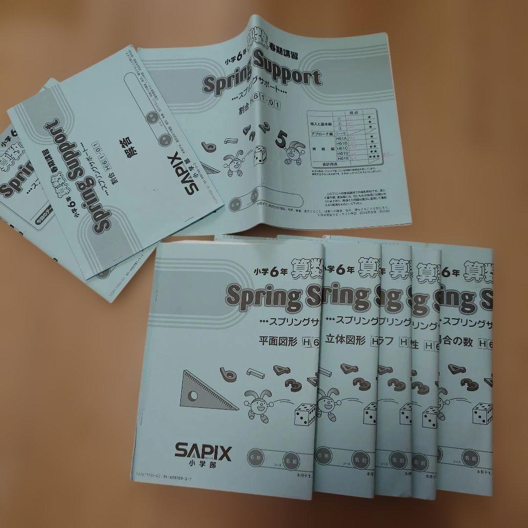 SAPIX サピックス　6年　算数　テキスト一式　中学受験　 2025年同内容