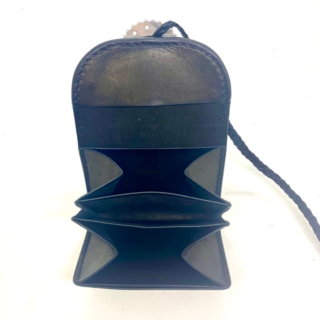 ‼️新作‼️コンパクトウォレット　ナバホフラワーコンチョ　アポロカスタム　BK