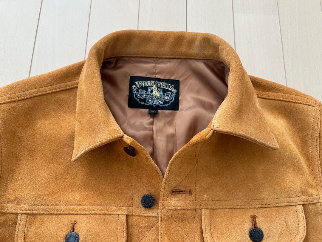 double helix スエードジャケット　ダブルヘリックス　40 レザー