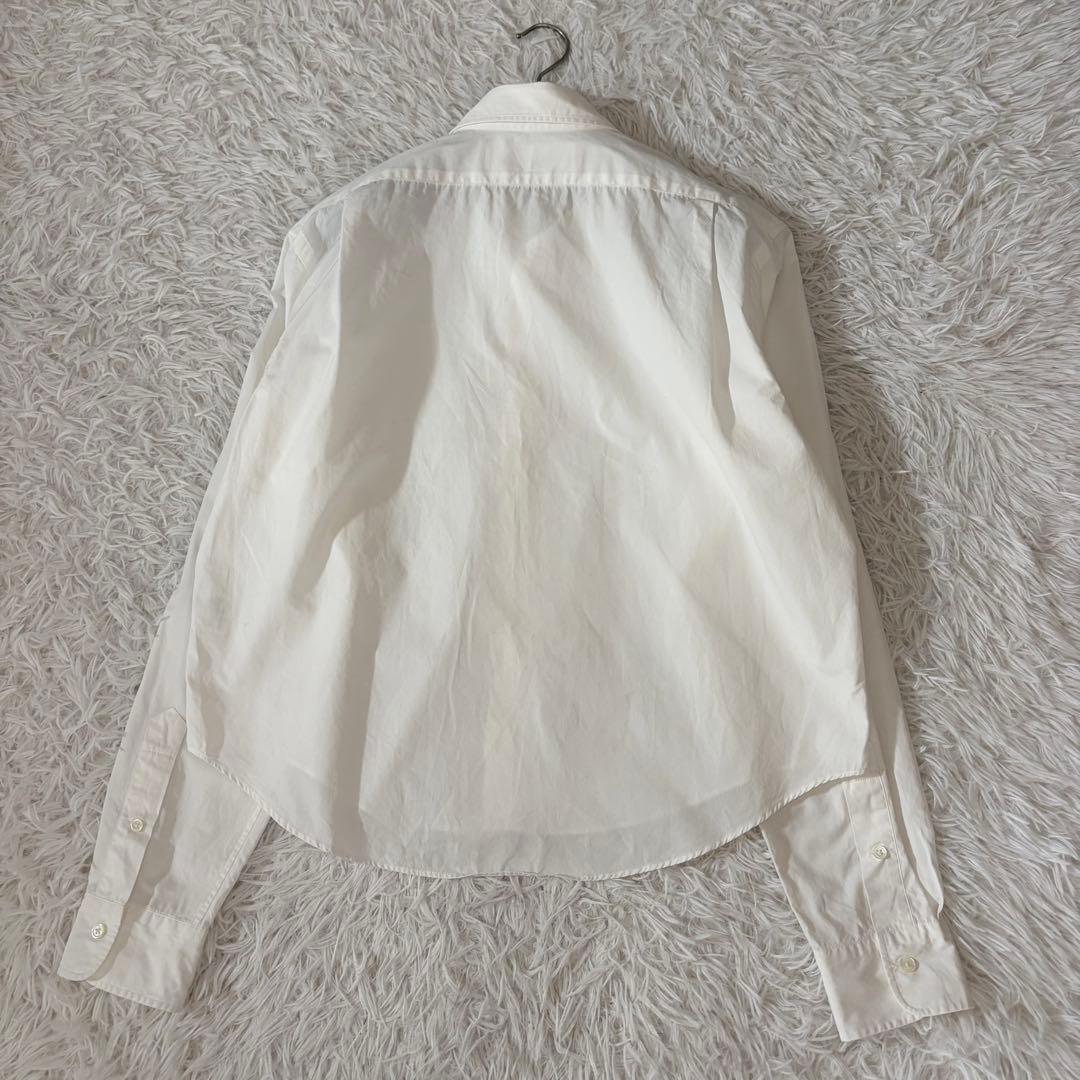 極美品　ザシンゾーン　25SS ショートペックシャツ　クロップド丈　ホワイト