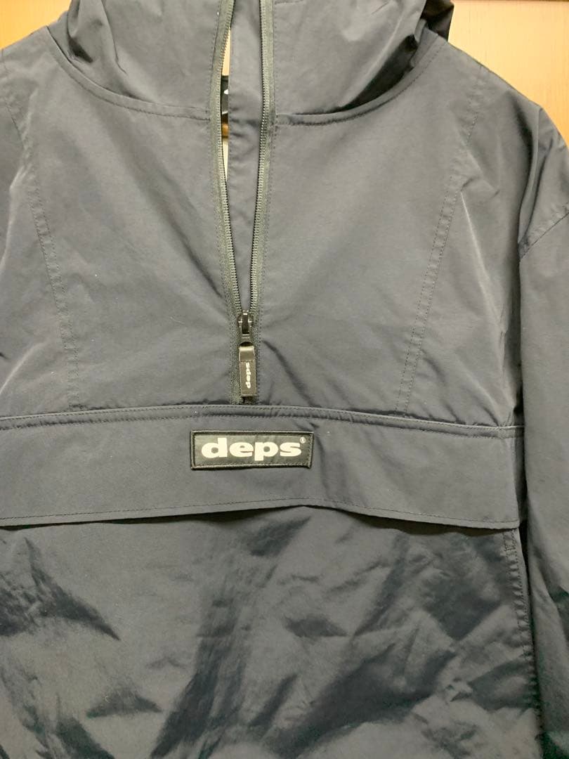 deps ボックスロゴ ブラック アノラックジャケット