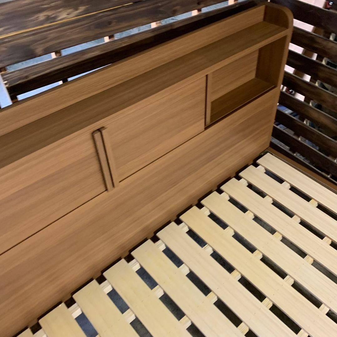 J389\" unico RUKEA ダブルサイズ ベッド フレーム