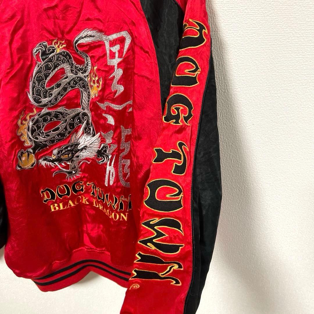 DOG TOWN ドッグタウン 黒龍 スカジャン XL 傷汚れ有 ヴィンテージ