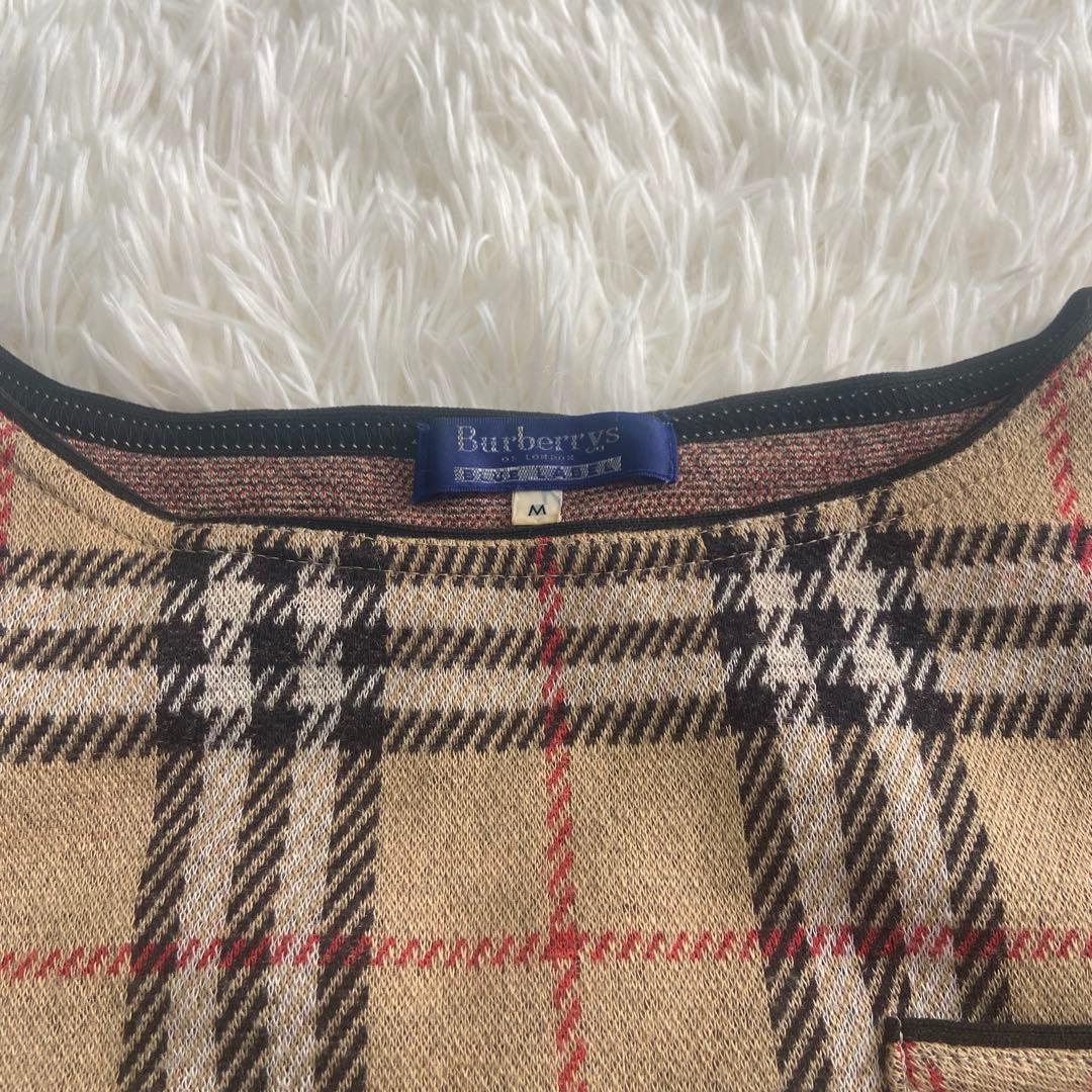 BURBERRYノバチェック ウール混 七分袖 ベージュ　三陽商会