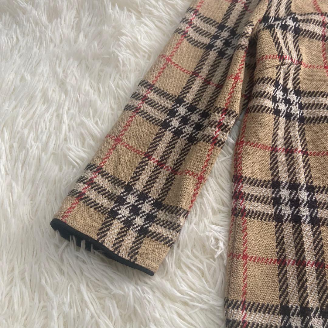 BURBERRYノバチェック ウール混 七分袖 ベージュ　三陽商会