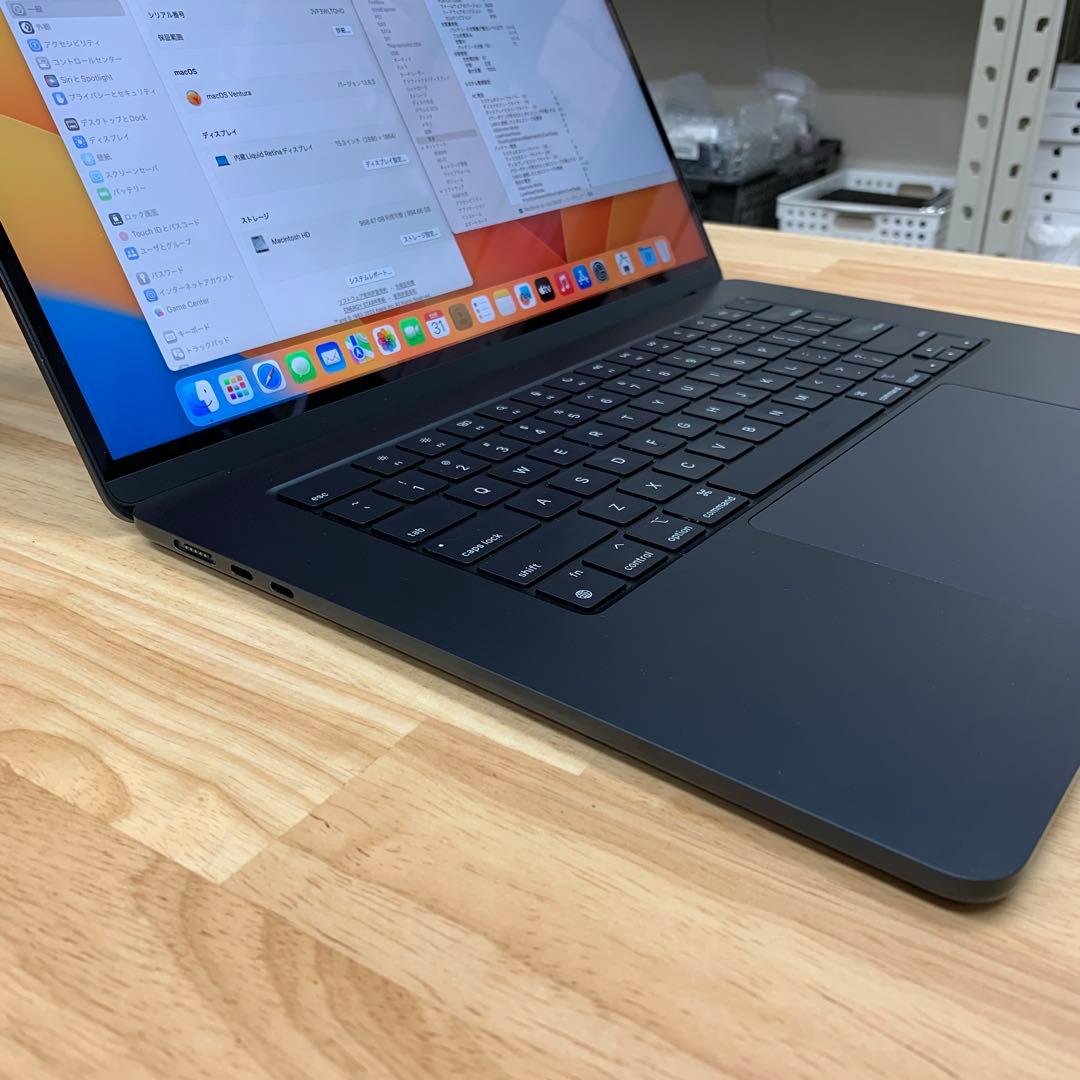 新品同様 MacBook Air 15インチ M2 1TB ミッドナイト2023