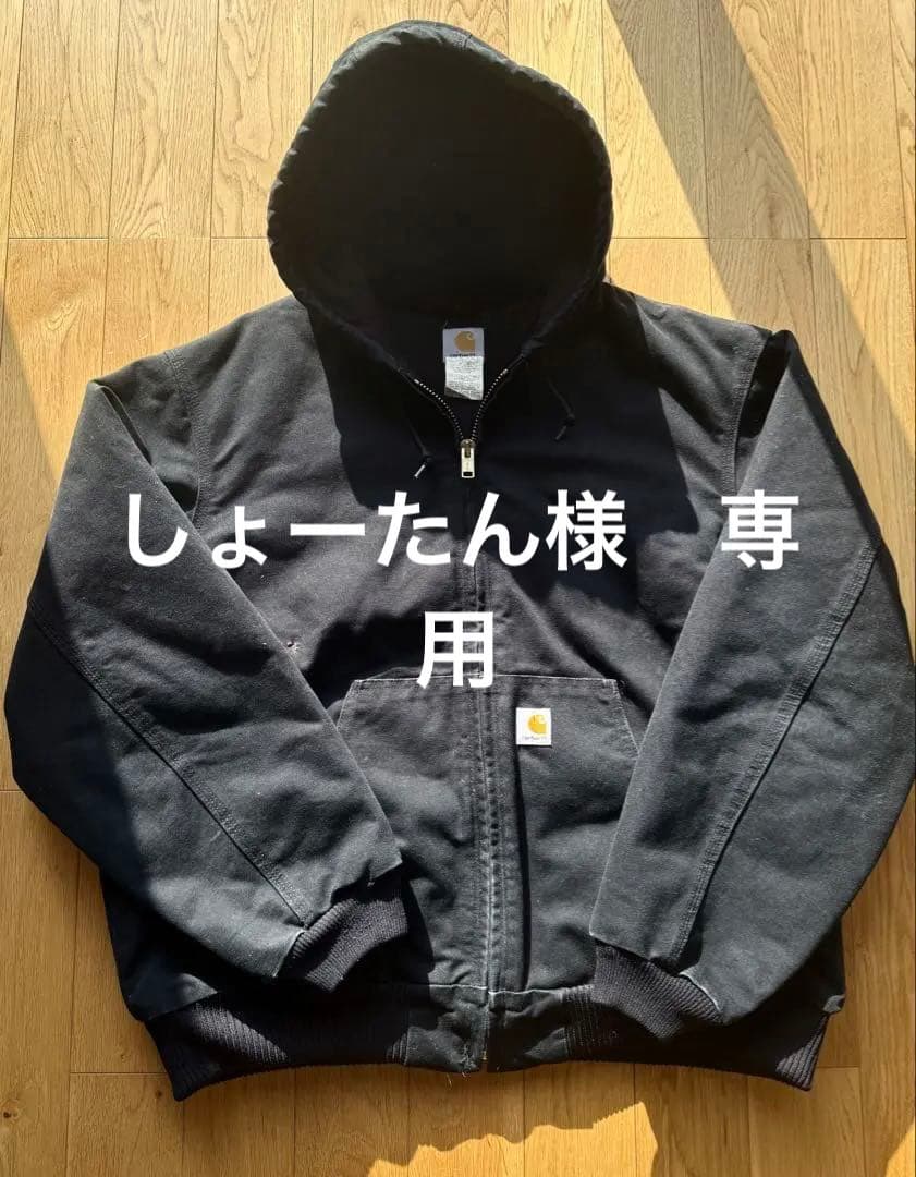 希少　USA製 carhartt アクティブジャケット　ブラック