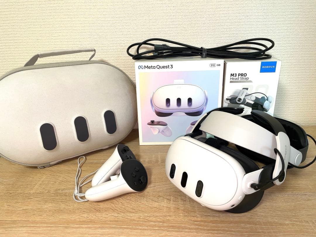  quest3 512gb LinkケーブルBOBOVR ケース付き