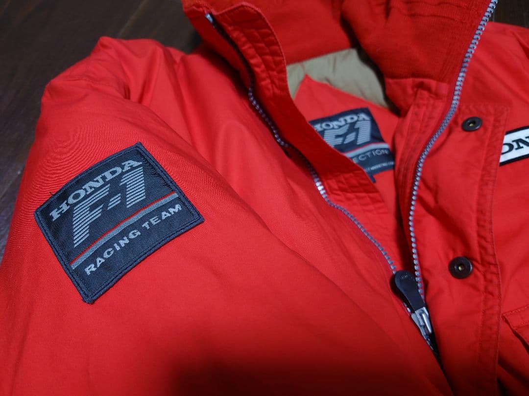 HONDA F1 RACING TEAM ダウンジャケット レッド