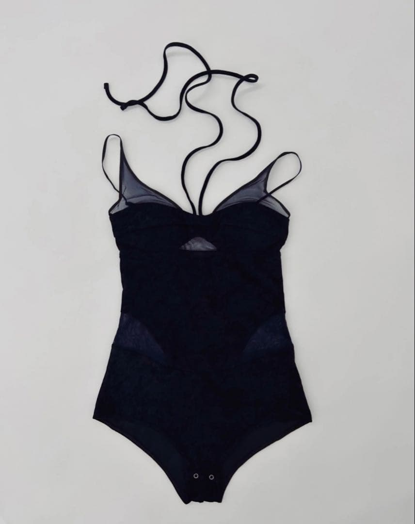 下着・アンダーウェア FETICO/SHEER PANEL VELVET BODYSUIT