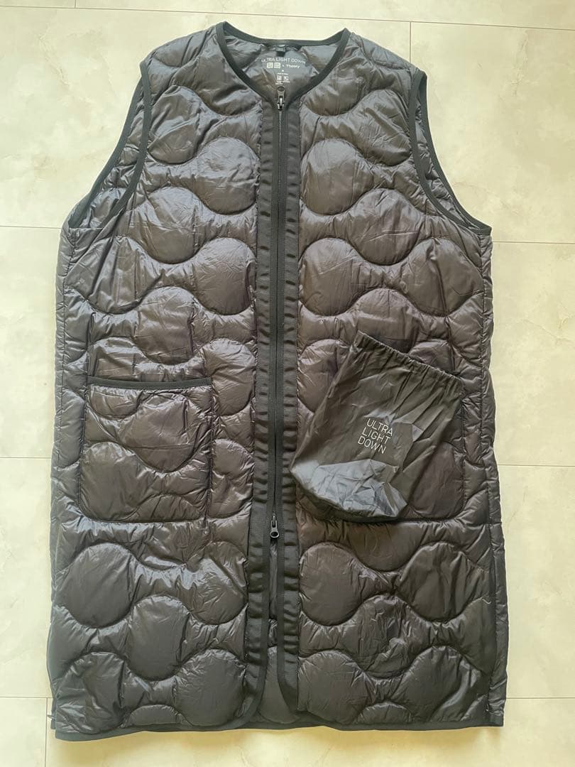 Theory ×ユニクロ　ウルトラライトダウンロングベスト サイズM セオリー