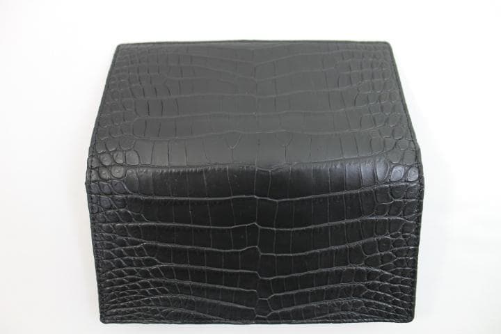 【専用】クロコダイル 財布 長財布 本物 両面クロコ ブラック 小銭入れなし