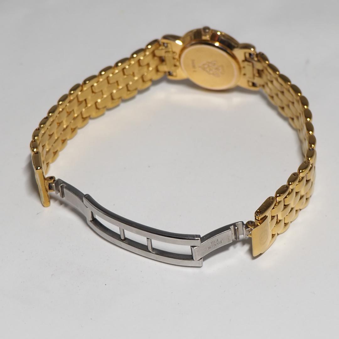 美品 グッチ GUCCI 3400L 黒文字盤 レディース 腕時計 H570