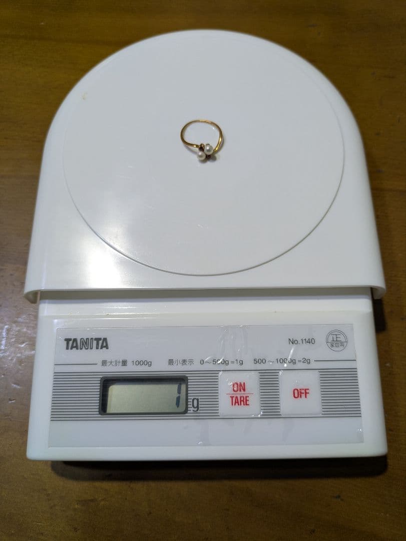 【刻印あり】18K指輪　8号　ミキモト　ベビーパール　ルビーリング