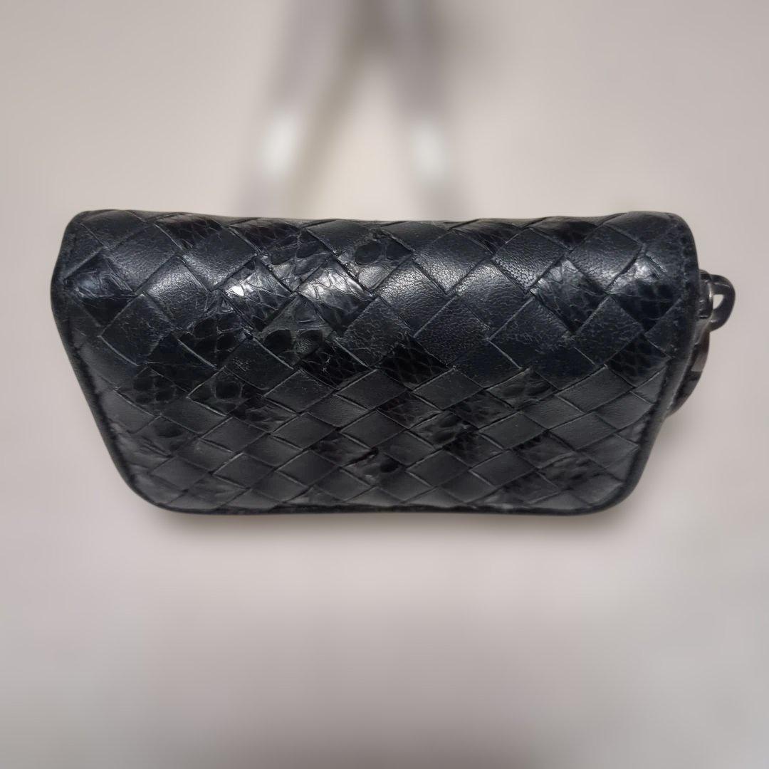 ボッテガヴェネタ　パイソン　　ラウンドファスナー　ケース　イントレチャート