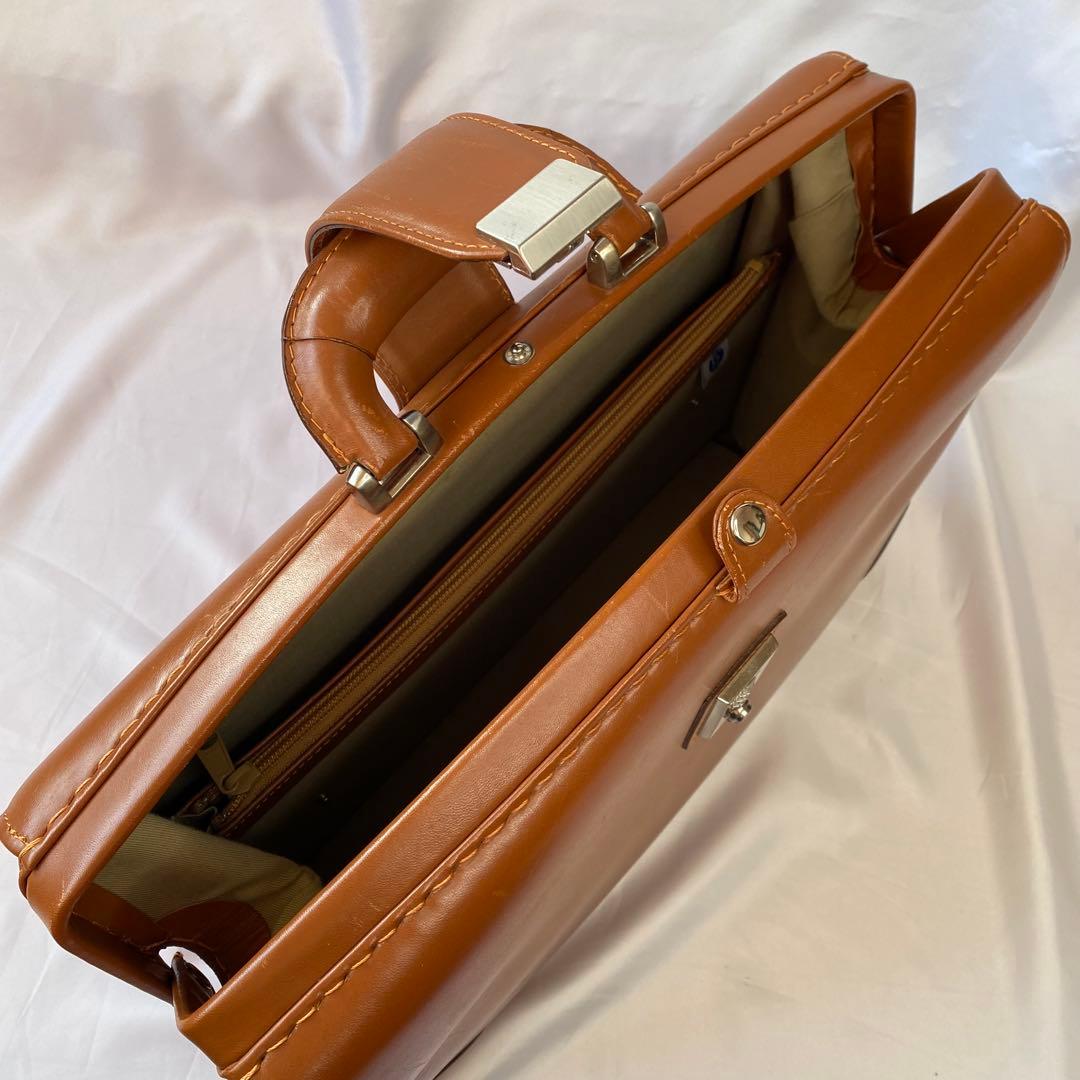 ダレスバッグ ダイヤルロック キャメル 日本製