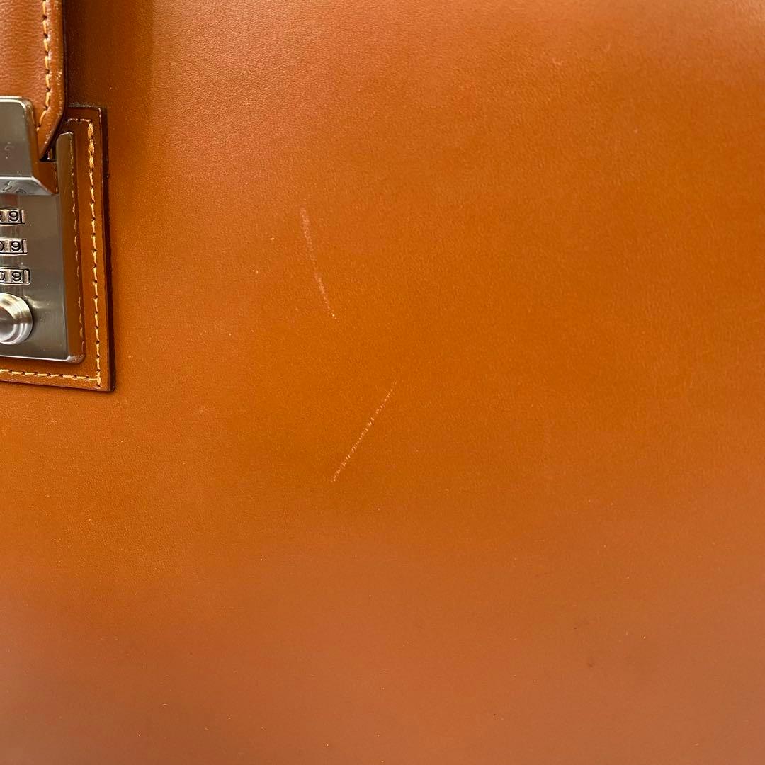 ダレスバッグ ダイヤルロック キャメル 日本製