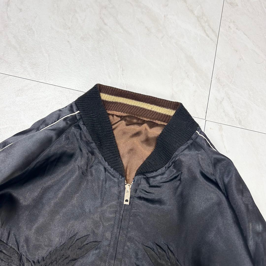 テーラー東洋 スカジャン リバーシブル BEAMS別注 龍虎 黒 Lサイズ