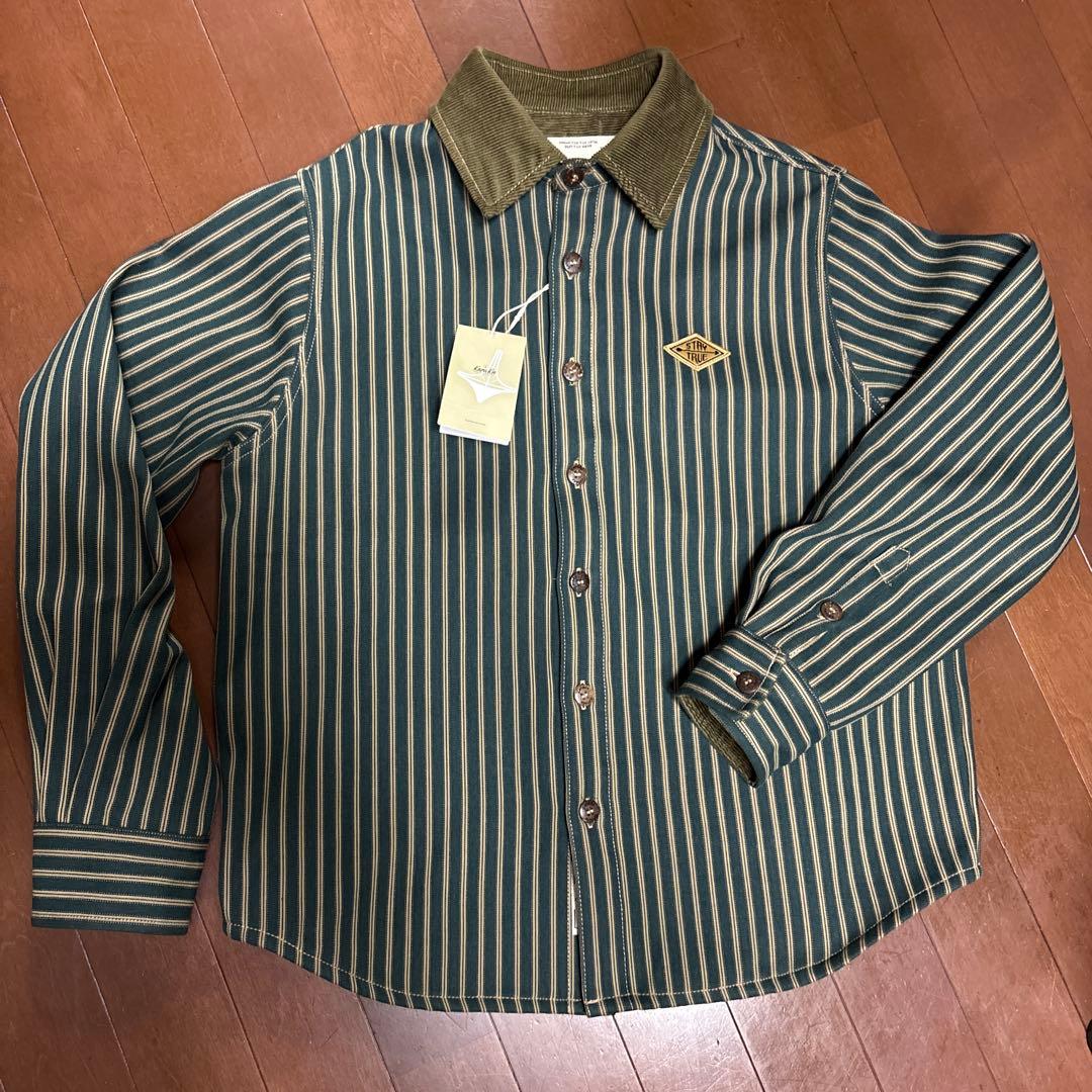KARAKU 長袖ストライプシャツ