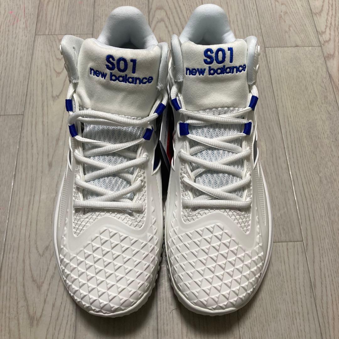 新品未使用New Balance S01 トレーニングシューズ ホワイト/ブルー