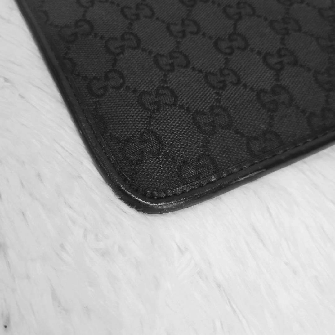 GUCCI ショルダーバッグ クロスボディ gg柄 キャンバス 黒