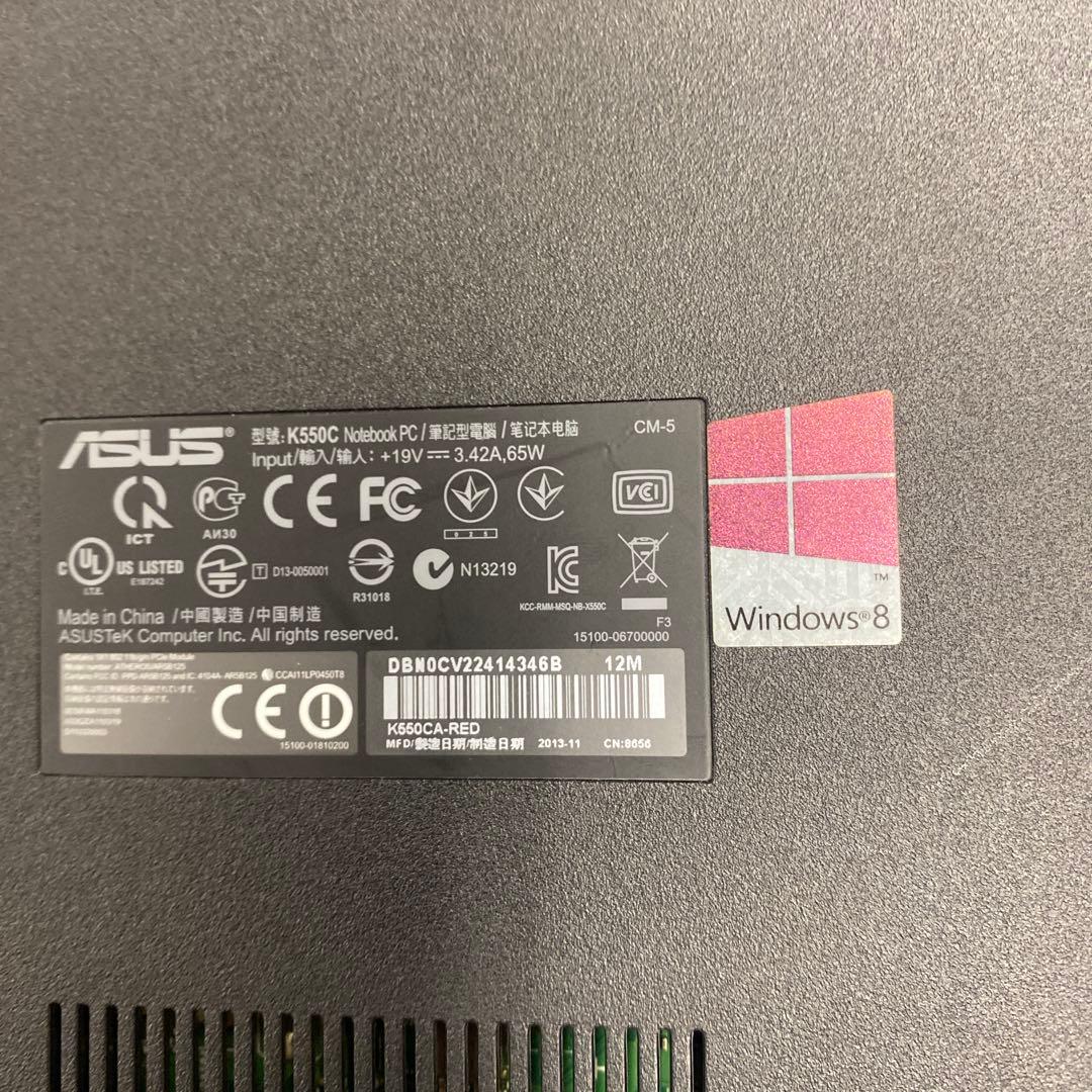 ク*コ様 ★薄型良品♡Windows11ノートパソコン★ASUS K55C★