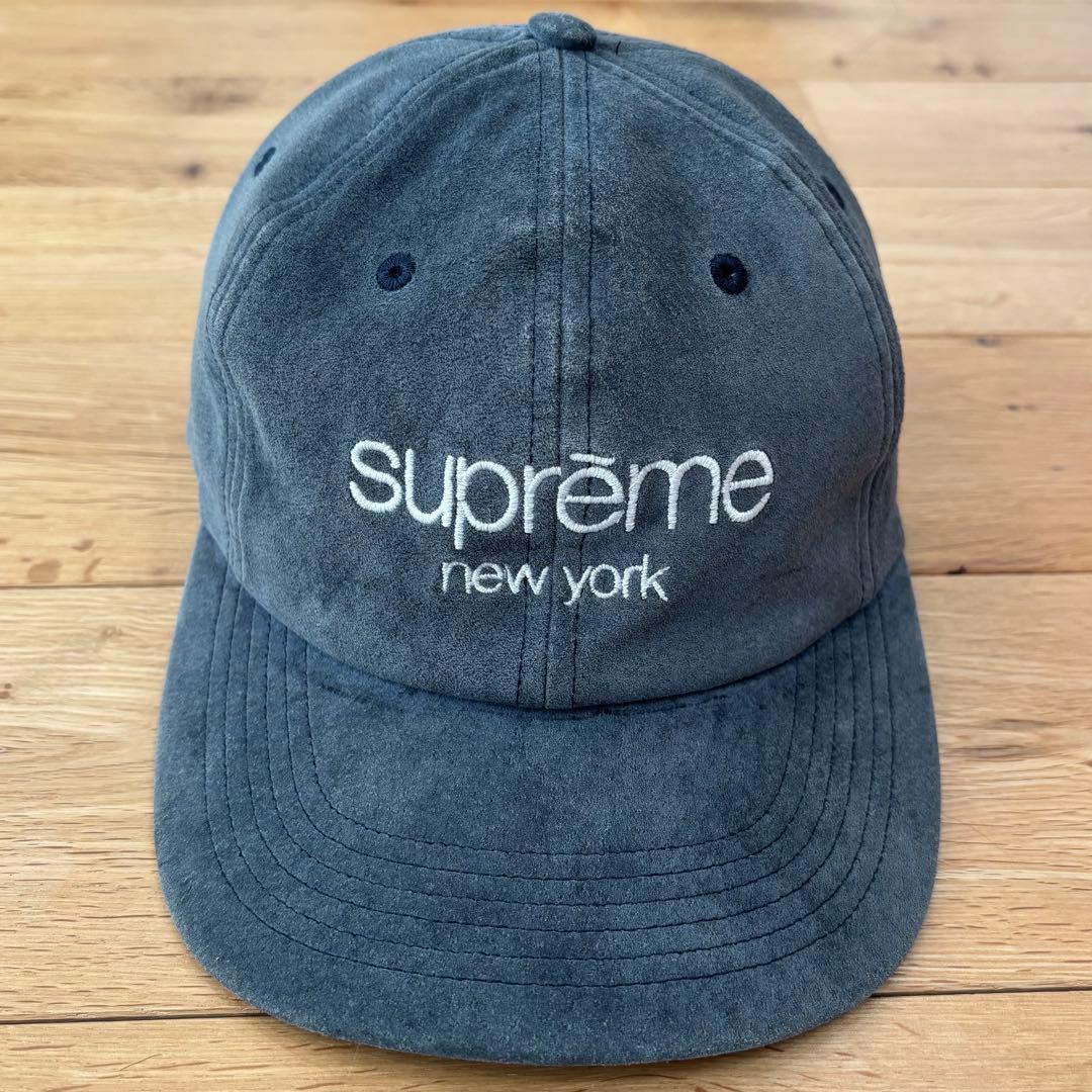 【希少色】Supreme Suede Classic Logo 6-Panel